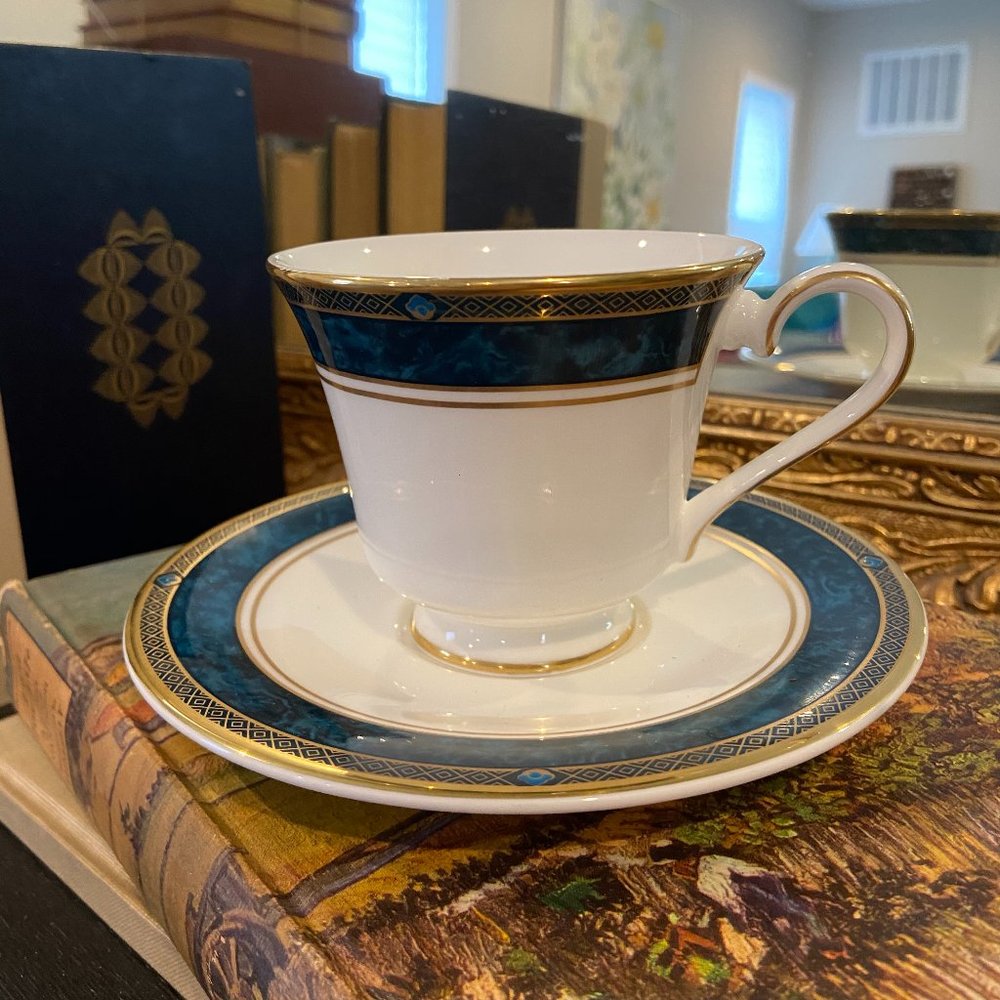 Royal Doulton Carlyle Turquoise and Gold China